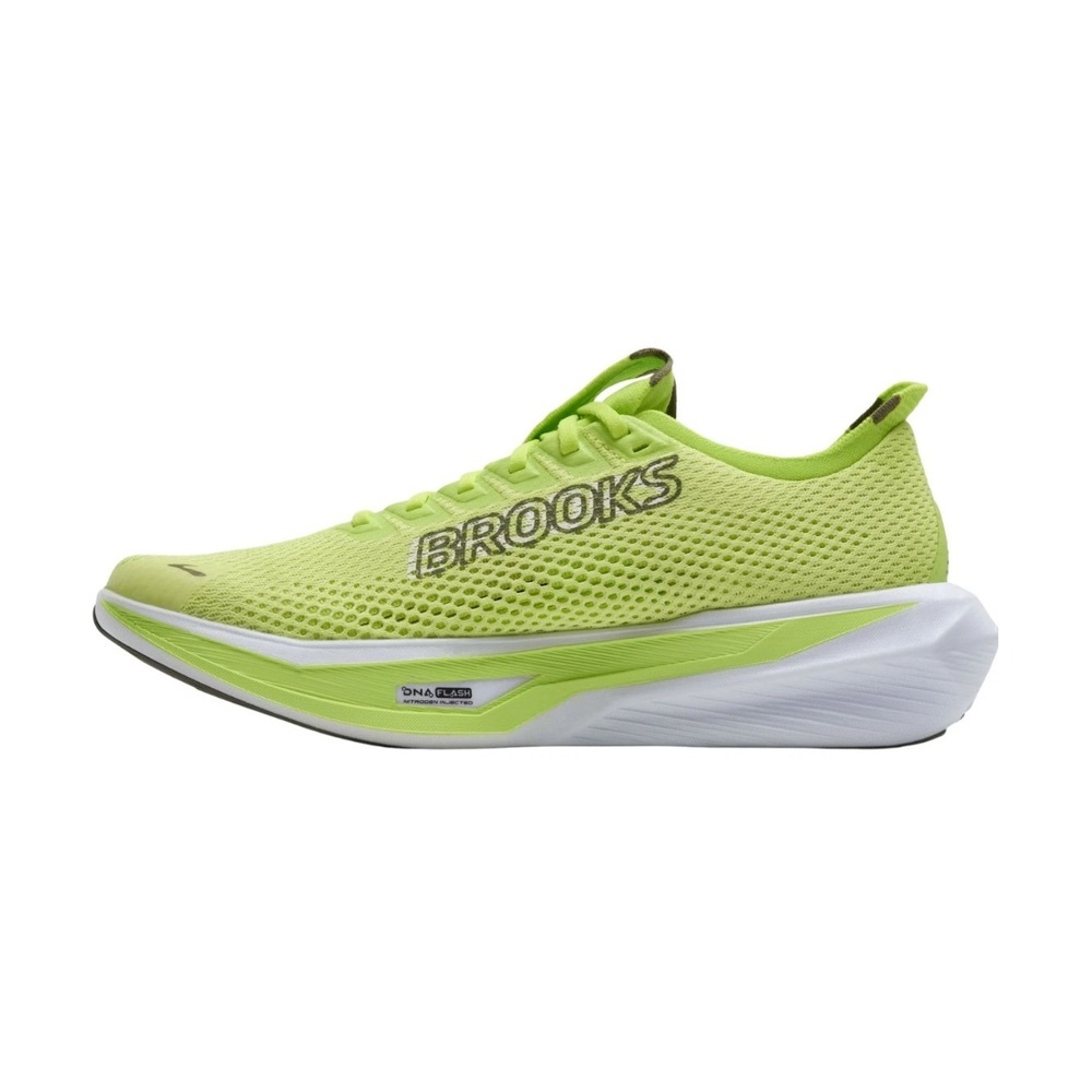 Brooks Hyperion Mens Running Shoes Sunny Lime Olive White 110465 1D 369 Size 8.5 - Picture 2 of 6